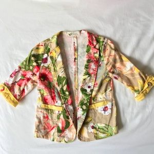 Toddler Girl Floral Print Blazer Fits 3T-5T